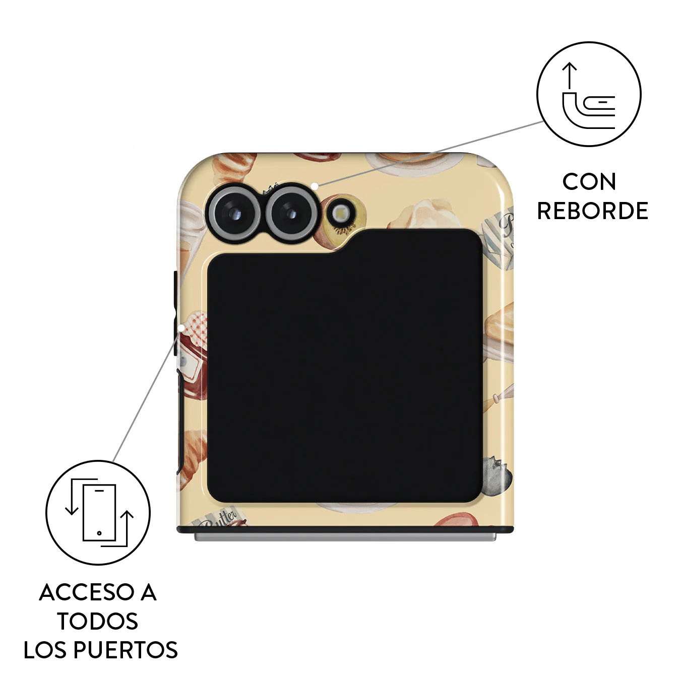 Sunny Side Up - Samsung Galaxy Z Flip 7 FE Funda - Image 3