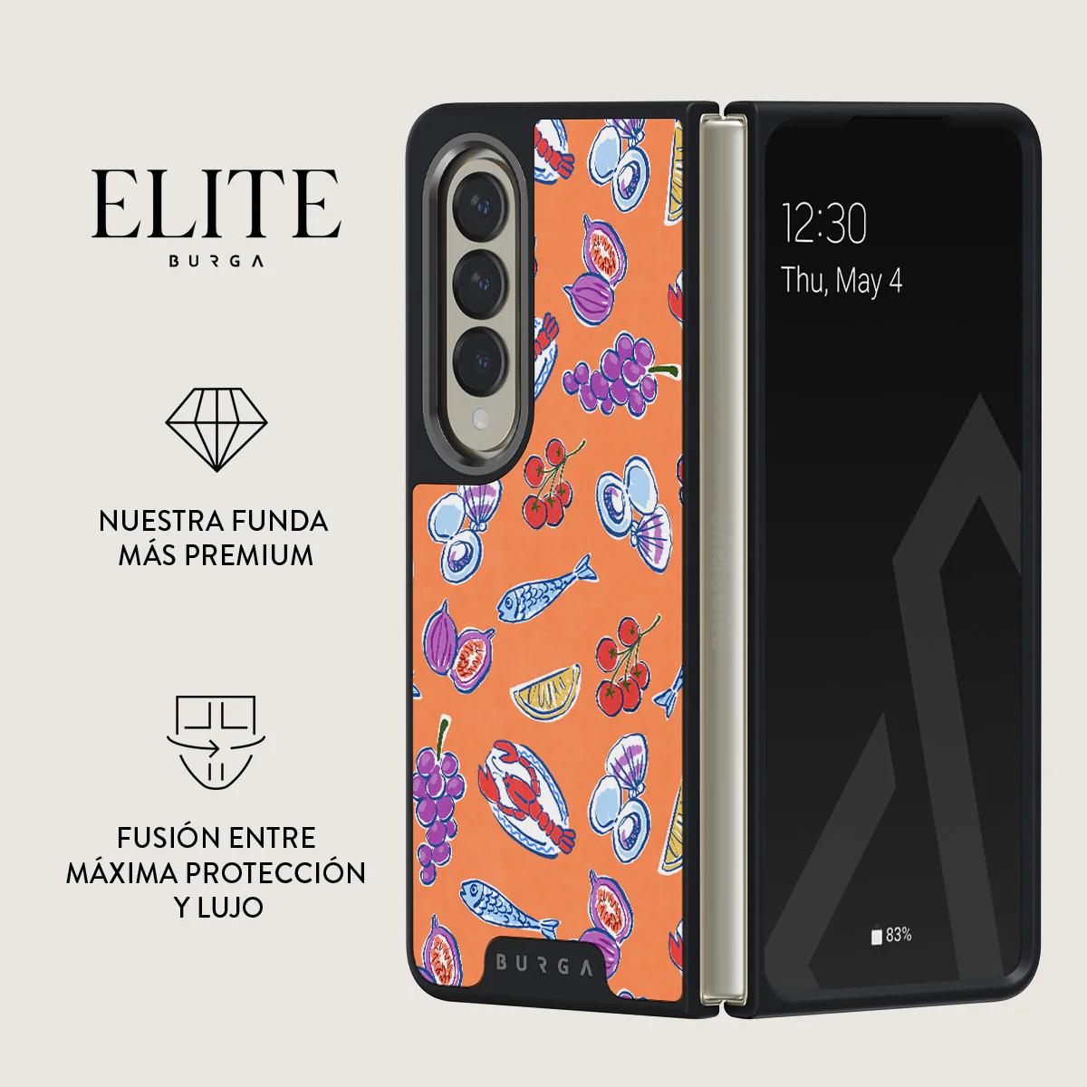 Sunset Dinner - Samsung Galaxy Z Fold 4 Funda - Image 14