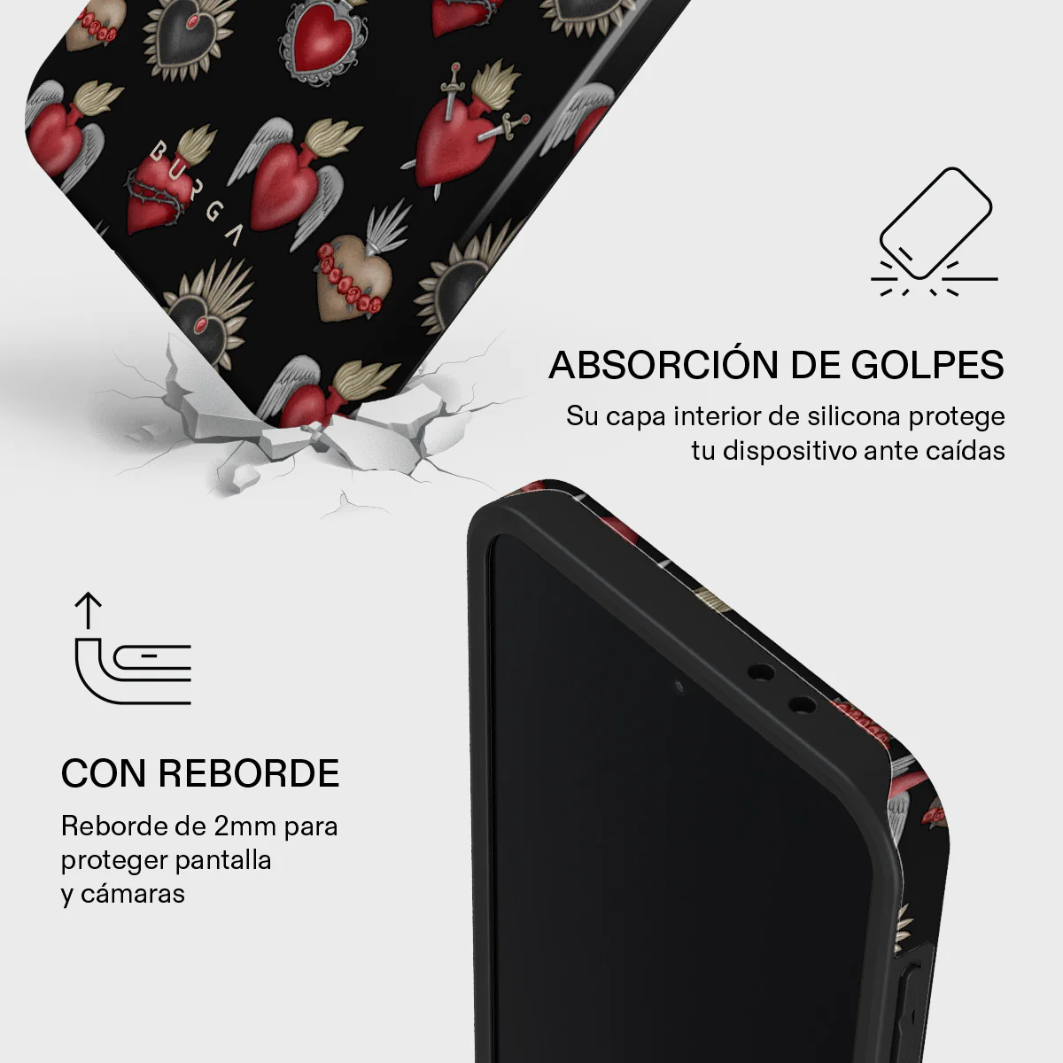 Sworn Hearts - Samsung Galaxy A37 5G Funda - Image 4