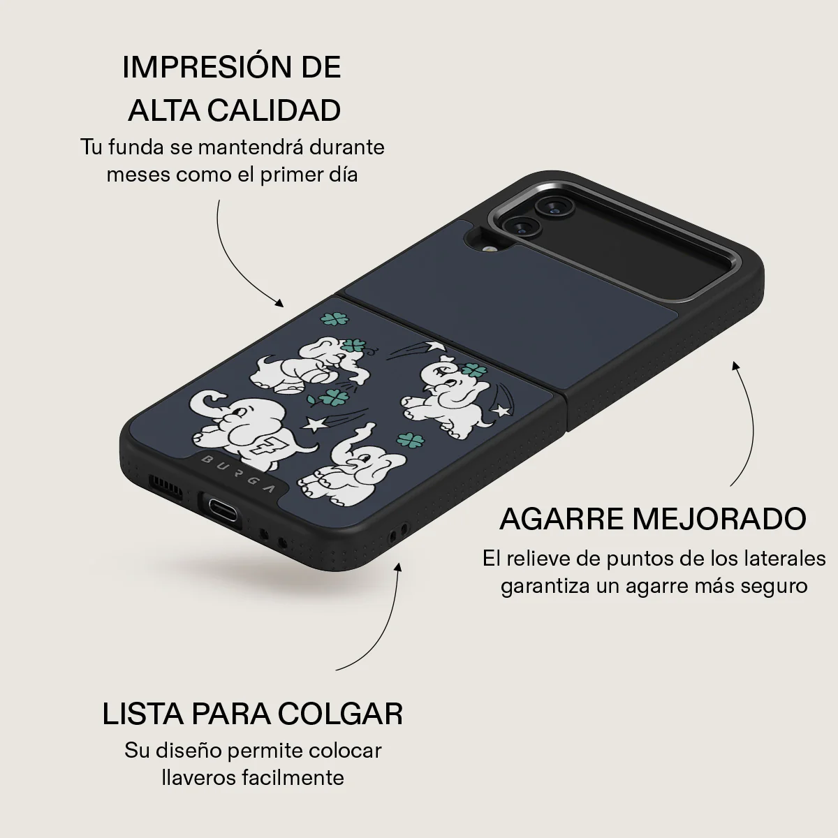 Think Big - Samsung Galaxy Z Flip 4 Funda - Image 24