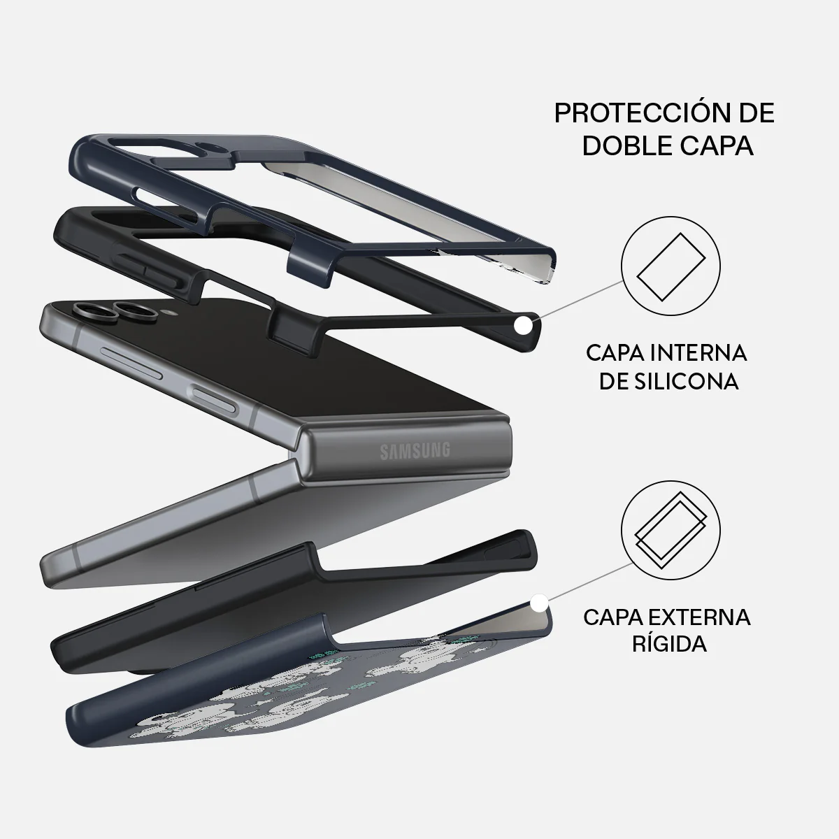 Think Big - Samsung Galaxy Z Flip 5 Funda - Image 2