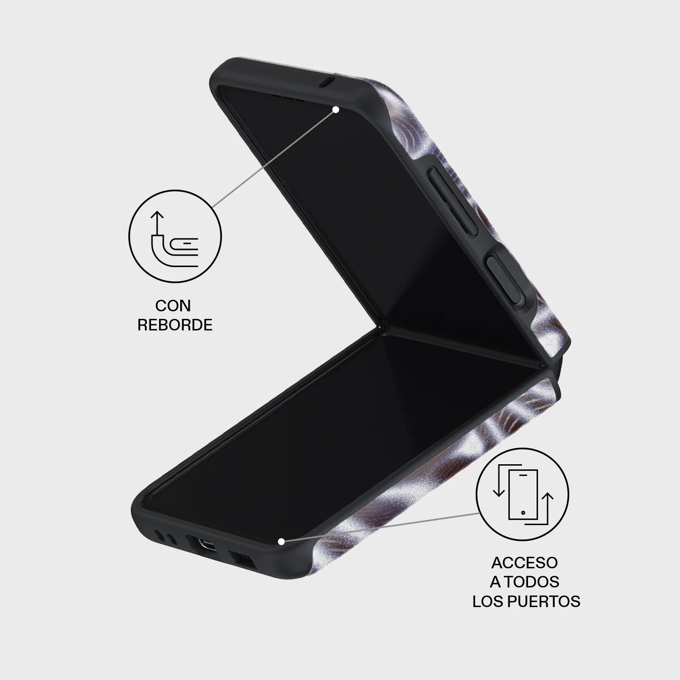 Vortex - Samsung Galaxy Z Flip 3 Funda - Image 3