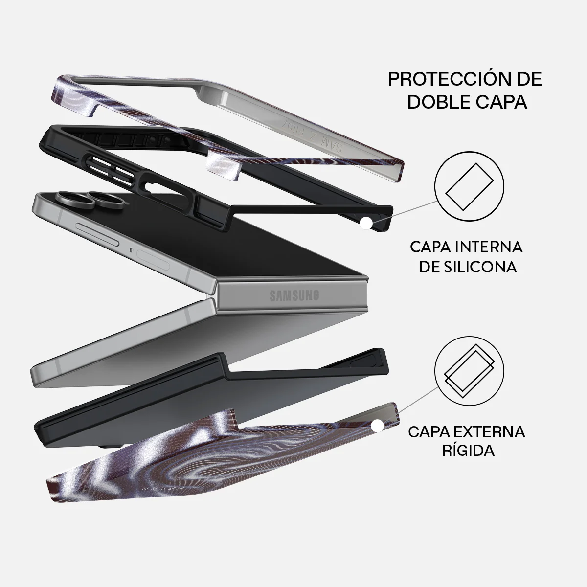 Vortex - Samsung Galaxy Z Flip 7 Funda - Image 2