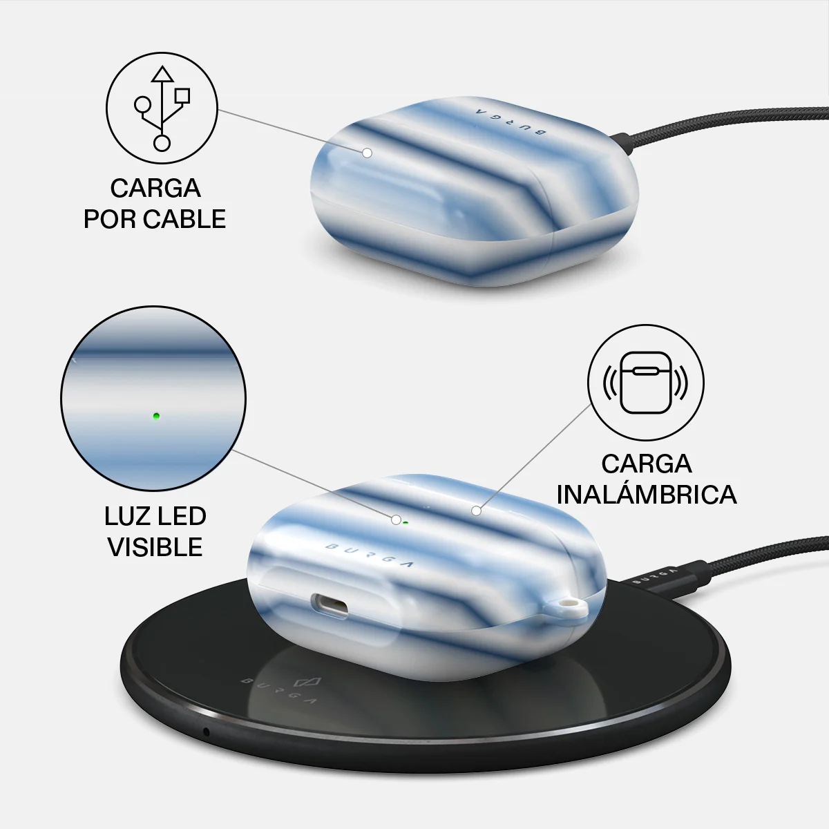 White Noise - AirPods 3 Funda - Image 3