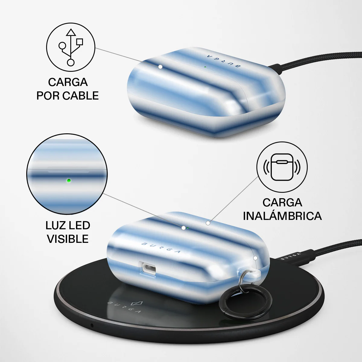 White Noise - AirPods Pro Funda - Image 3