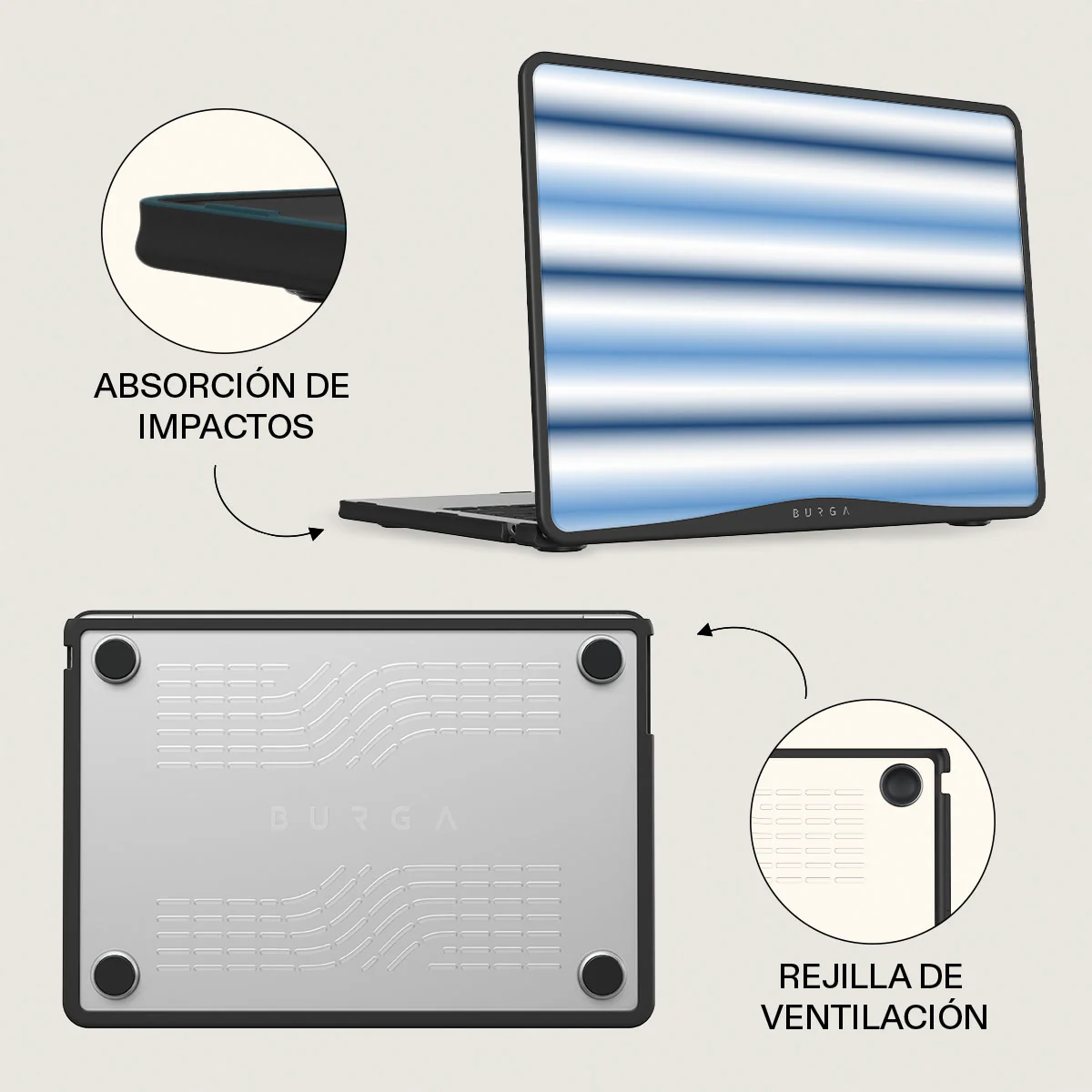 White Noise - Funda para Macbook - Image 7