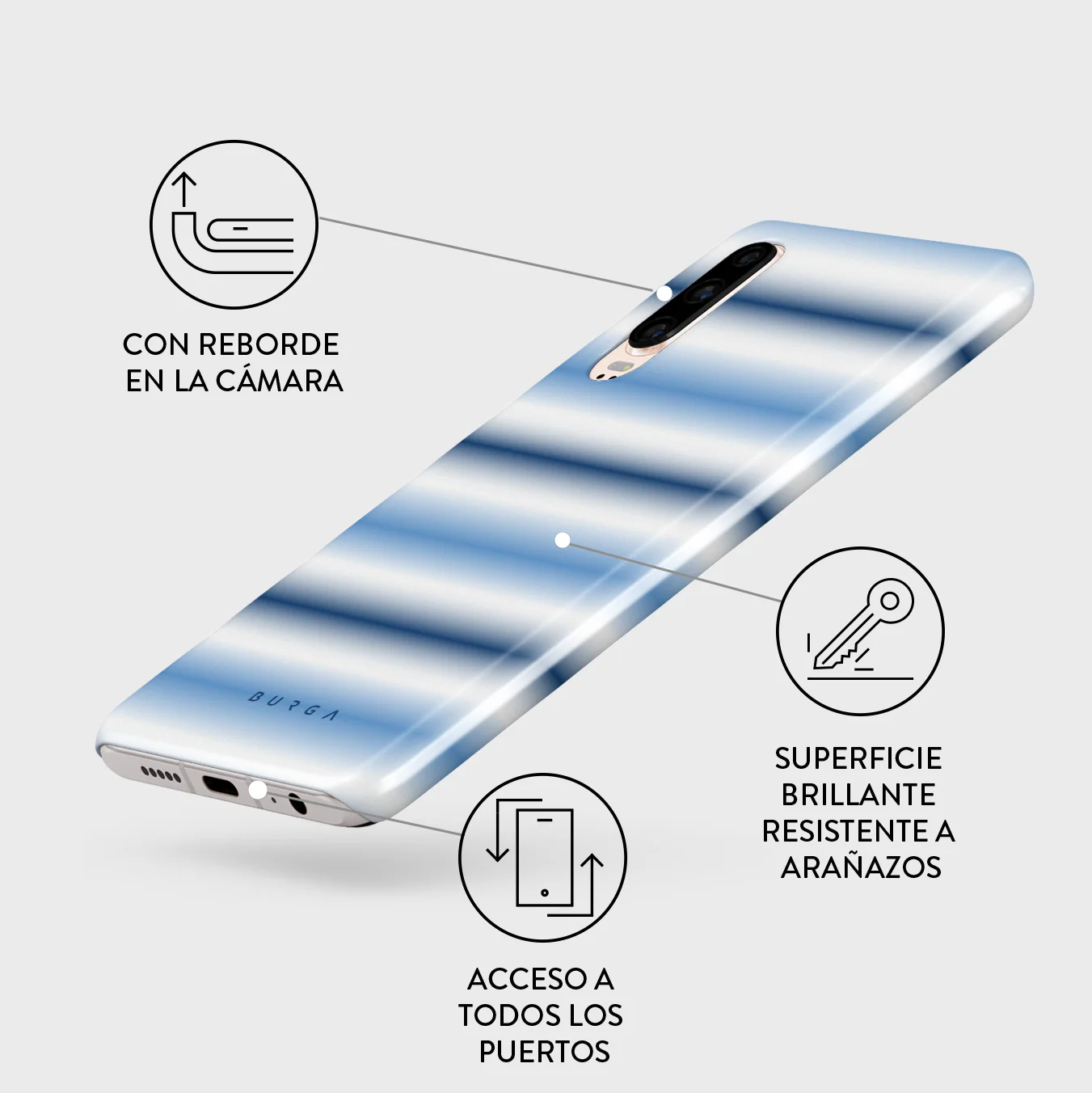 White Noise - Huawei P30 Funda - Image 3