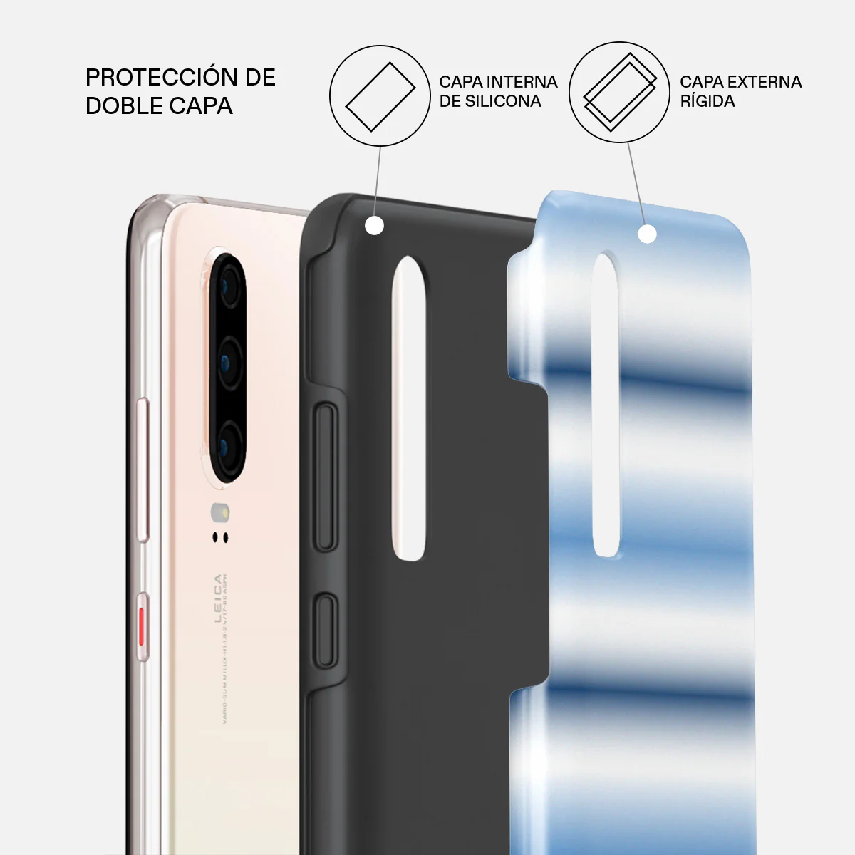 White Noise - Huawei P30 Funda - Image 6