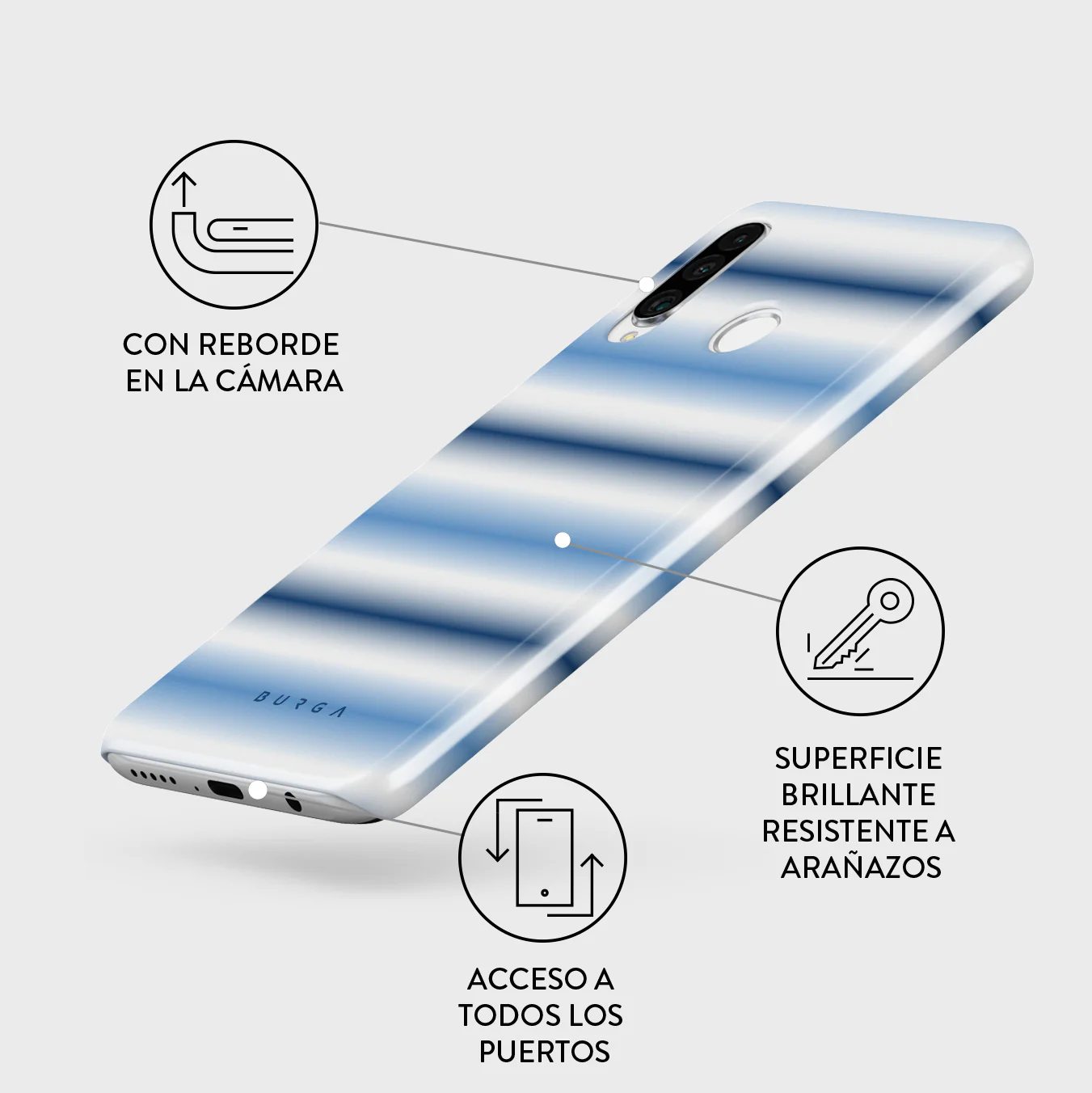 White Noise - Huawei P30 Lite Funda - Image 3