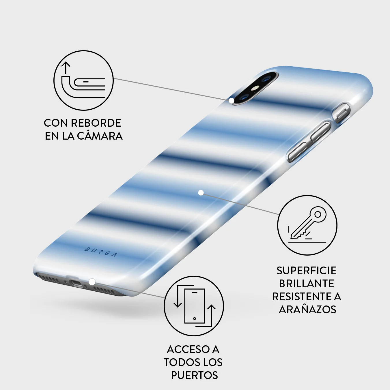 White Noise - iPhone X / XS Funda - Image 3
