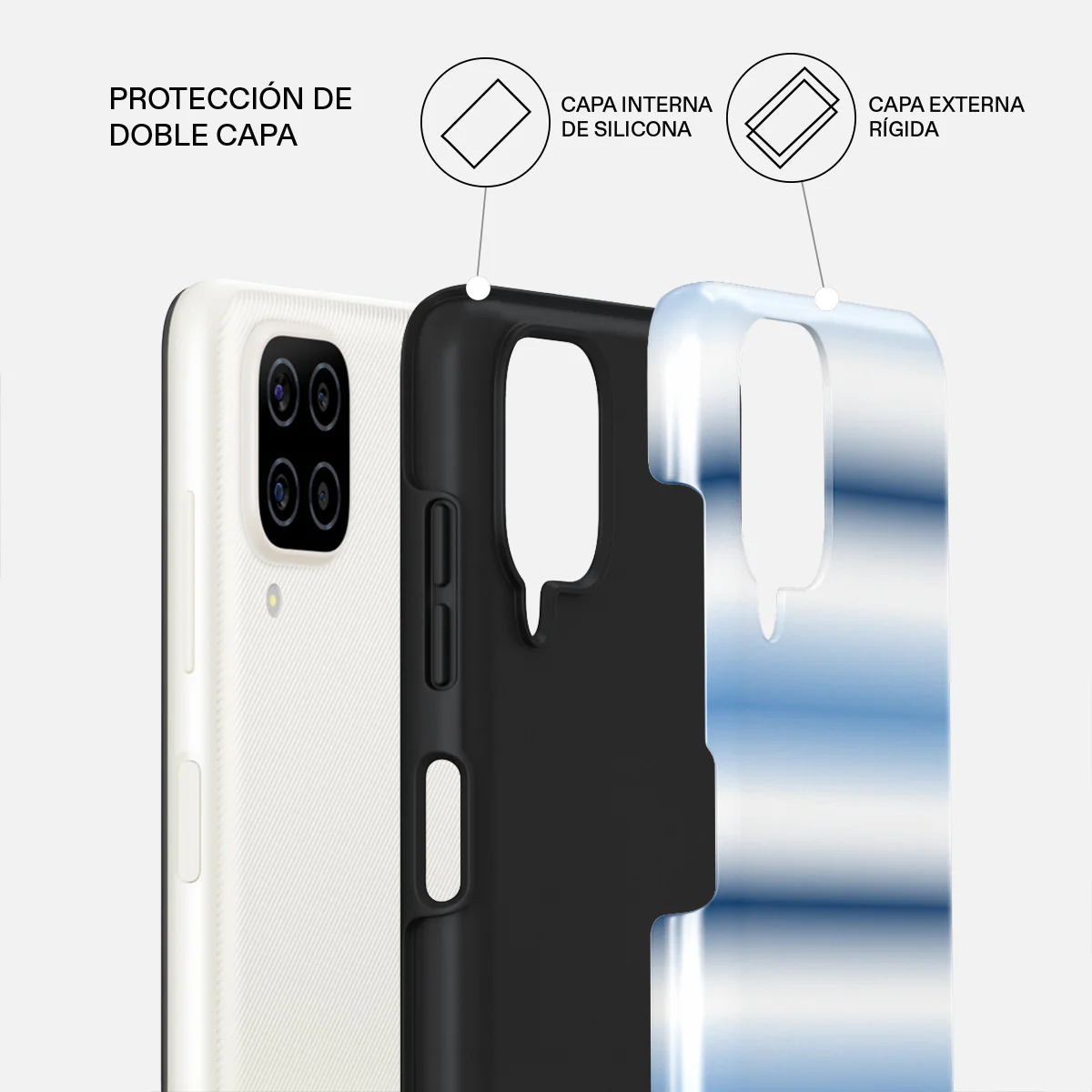 White Noise - Samsung Galaxy A12 4G Funda - Image 2