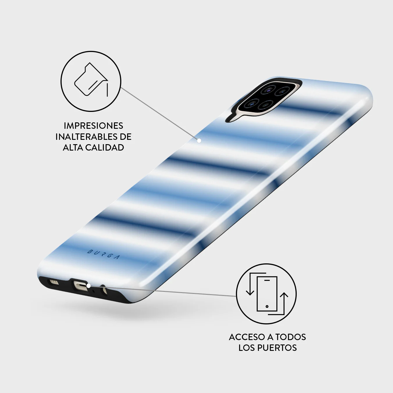 White Noise - Samsung Galaxy A12 4G Funda - Image 3