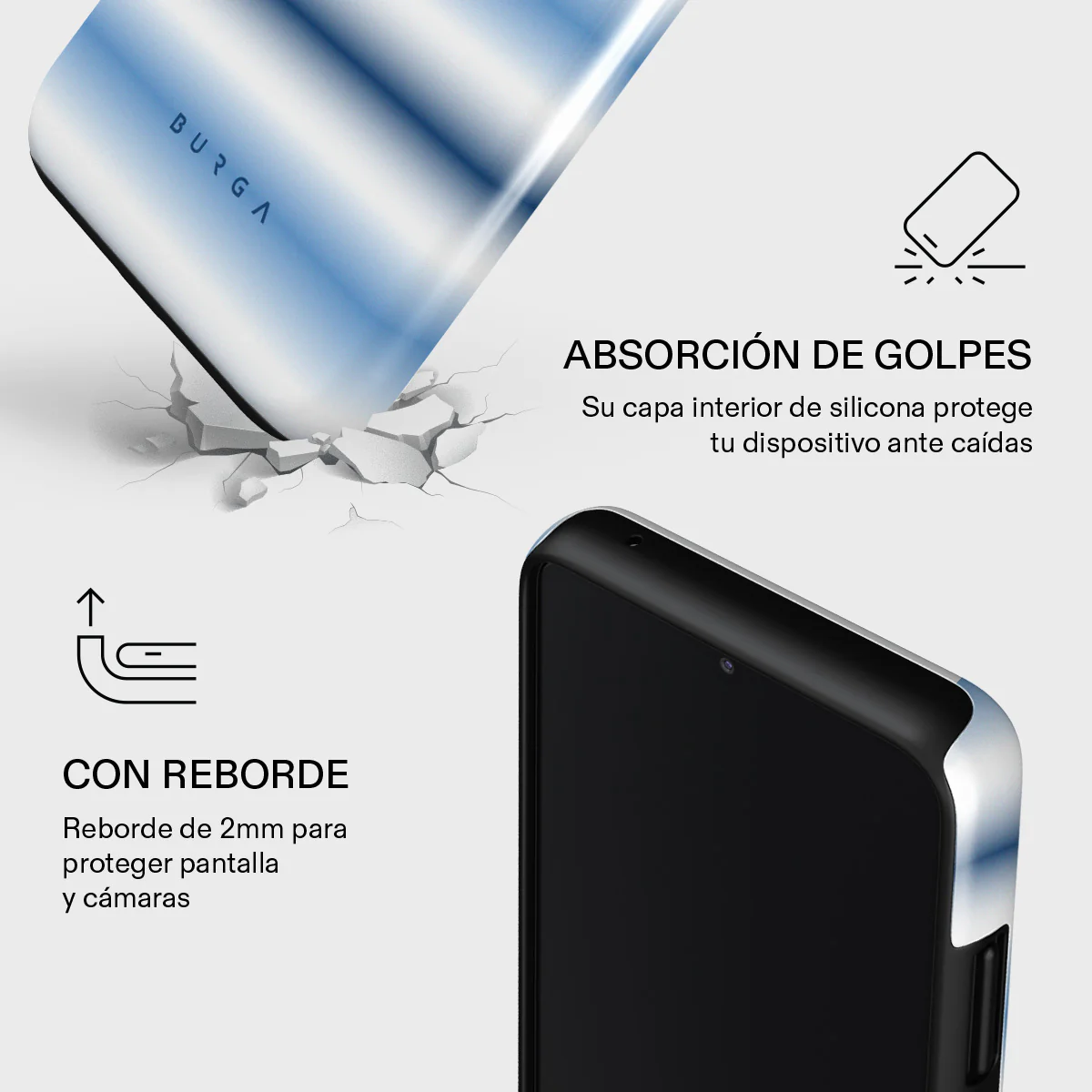White Noise - Samsung Galaxy A22 5G Funda - Image 4