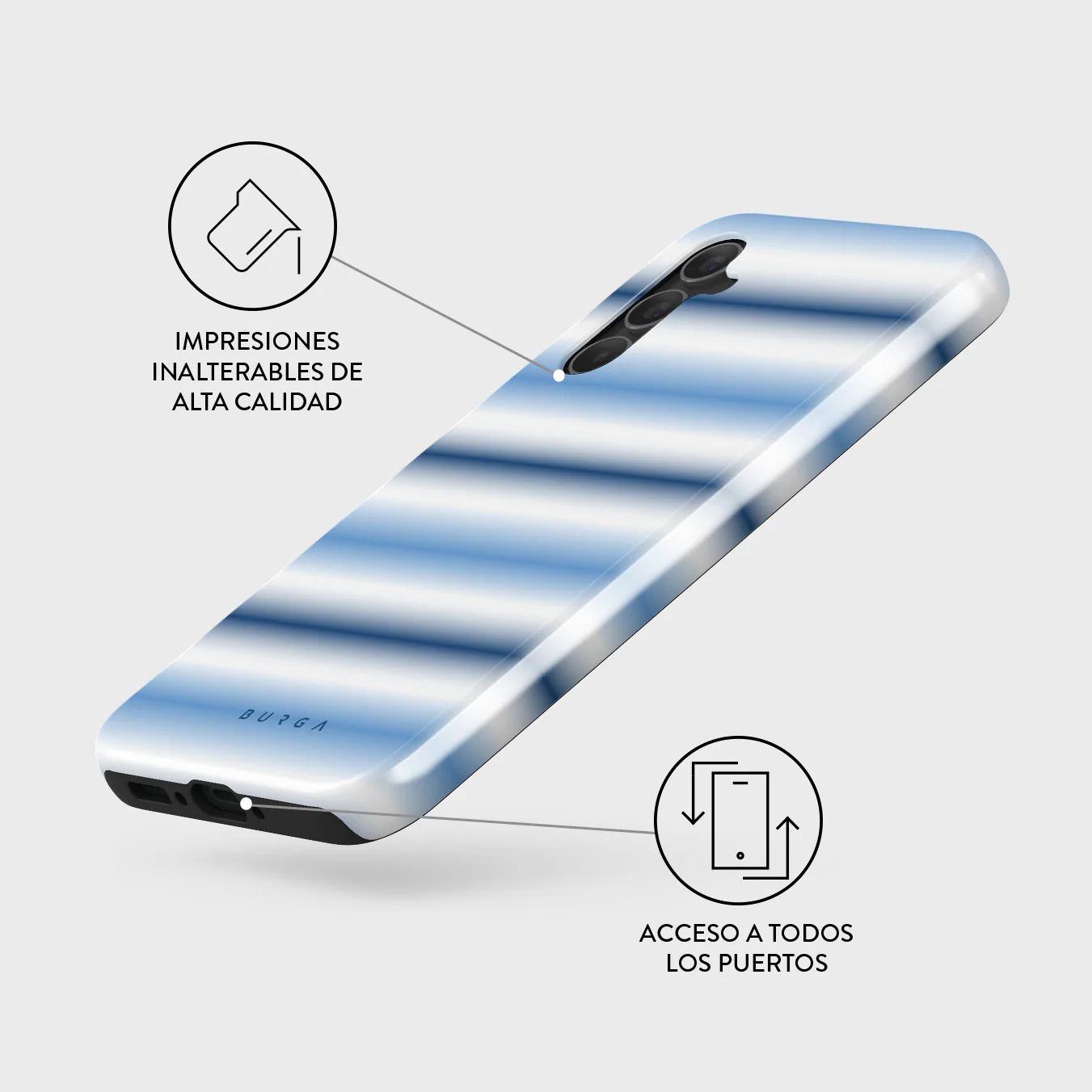 White Noise - Samsung Galaxy A34 Funda - Image 3