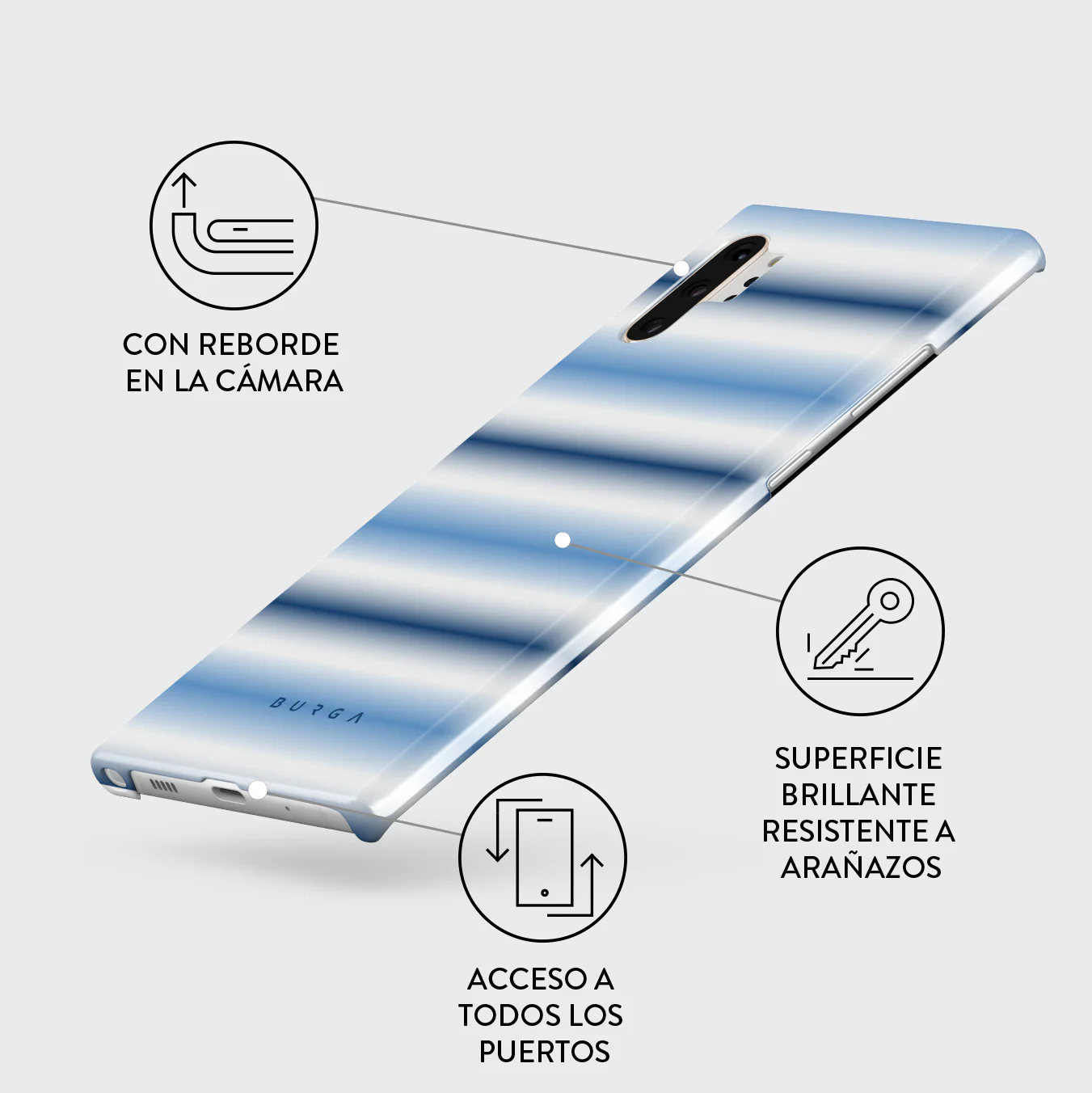 White Noise - Samsung Galaxy Note 10 Plus Funda - Image 3