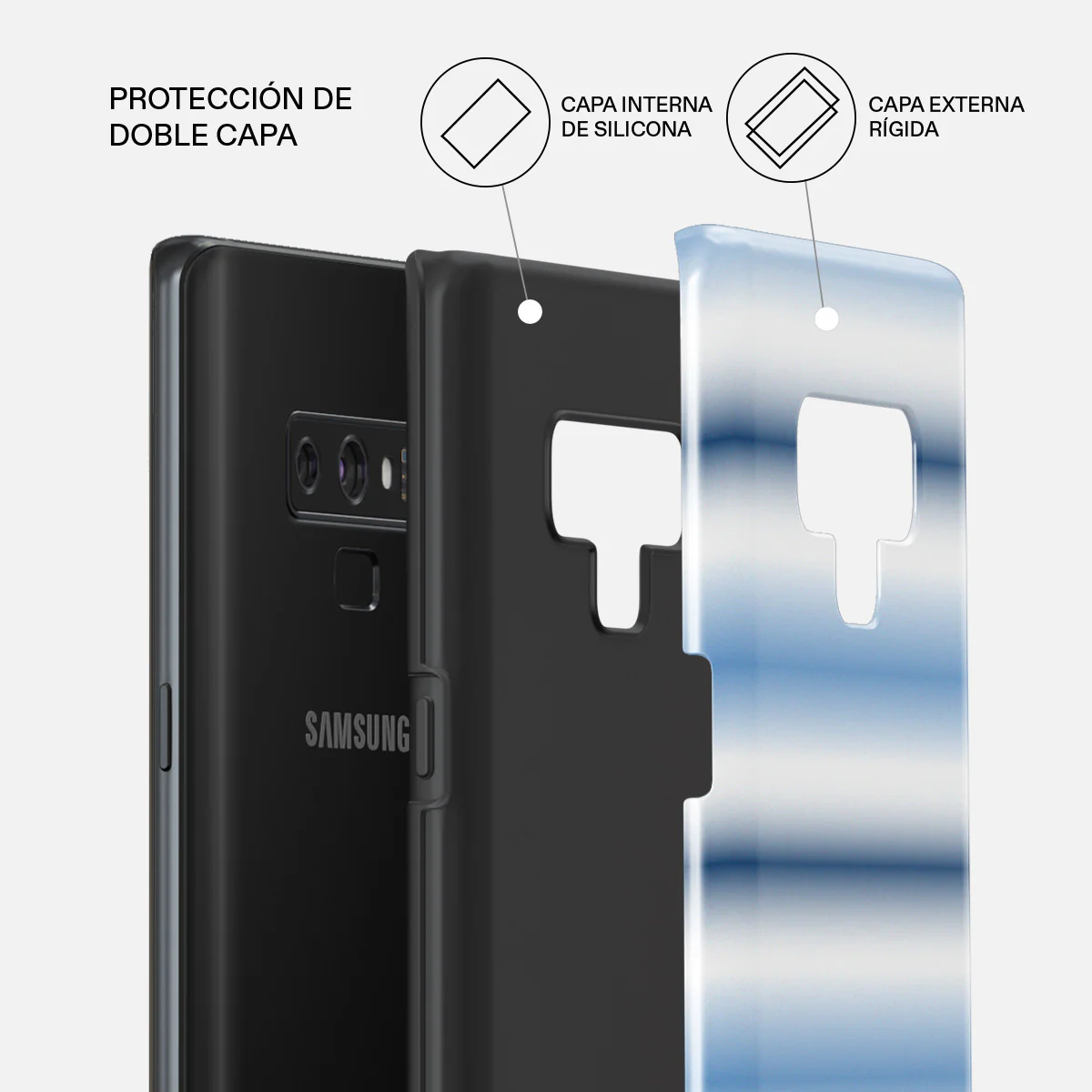 White Noise - Samsung Galaxy Note 9 Funda - Image 6