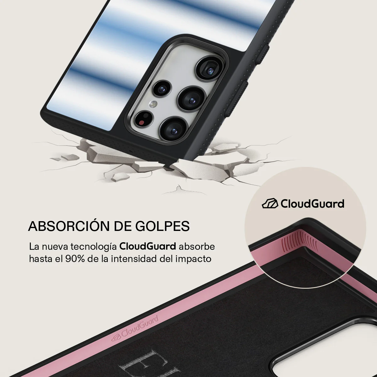 White Noise - Samsung Galaxy S22 Ultra Funda - Image 14