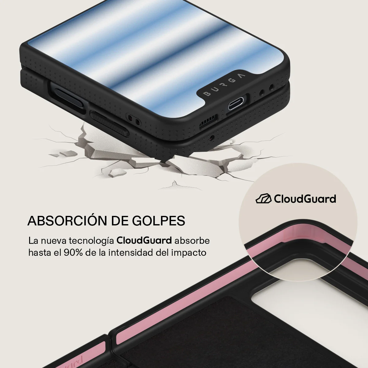 White Noise - Samsung Galaxy Z Flip 4 Funda - Image 22