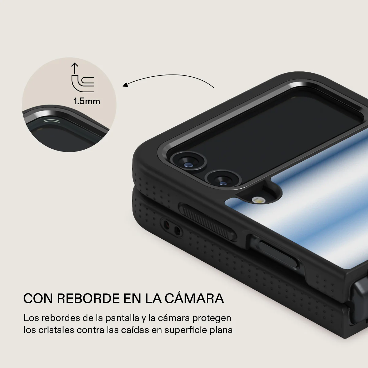 White Noise - Samsung Galaxy Z Flip 4 Funda - Image 23