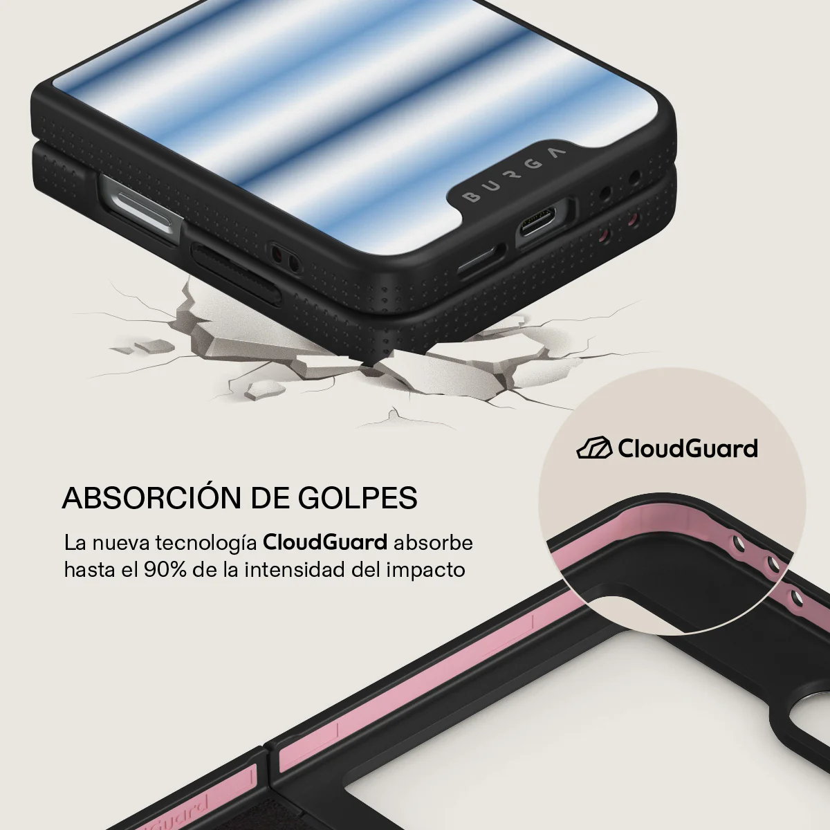 White Noise - Samsung Galaxy Z Flip 6 Funda - Image 15