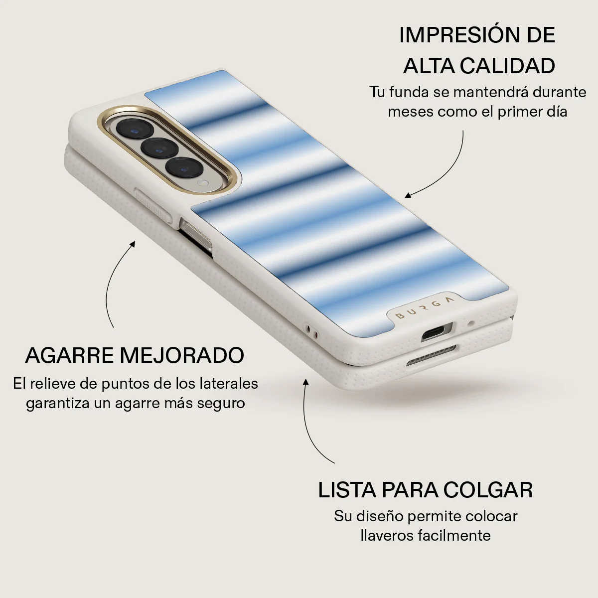 White Noise - Samsung Galaxy Z Fold 4 Funda - Image 24