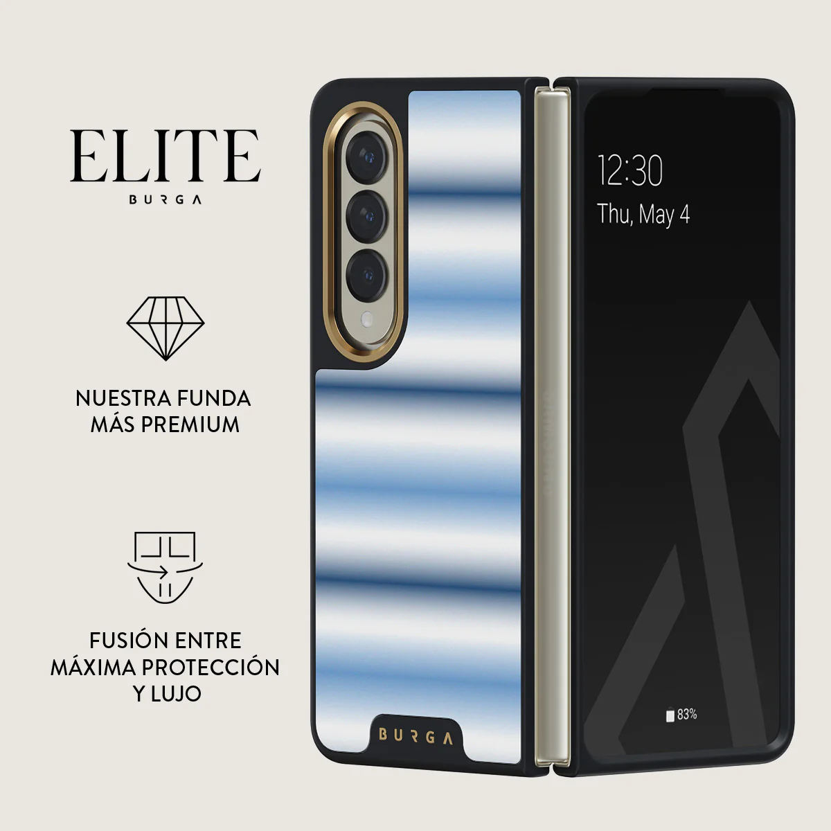White Noise - Samsung Galaxy Z Fold 4 Funda - Image 7