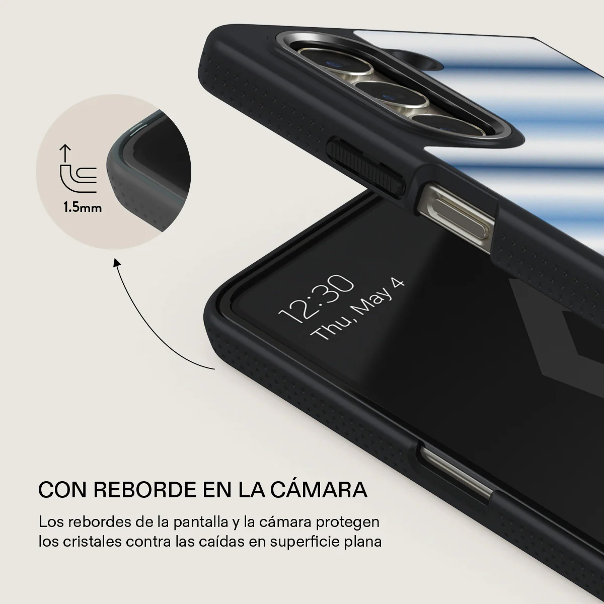 White Noise - Samsung Galaxy Z Fold 5 Funda - Image 11