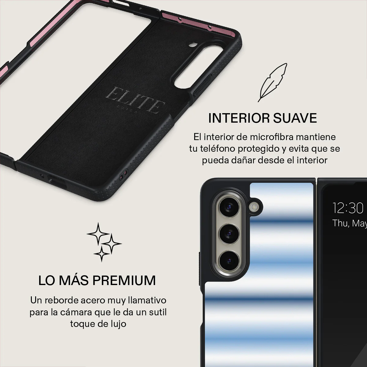 White Noise - Samsung Galaxy Z Fold 5 Funda - Image 13