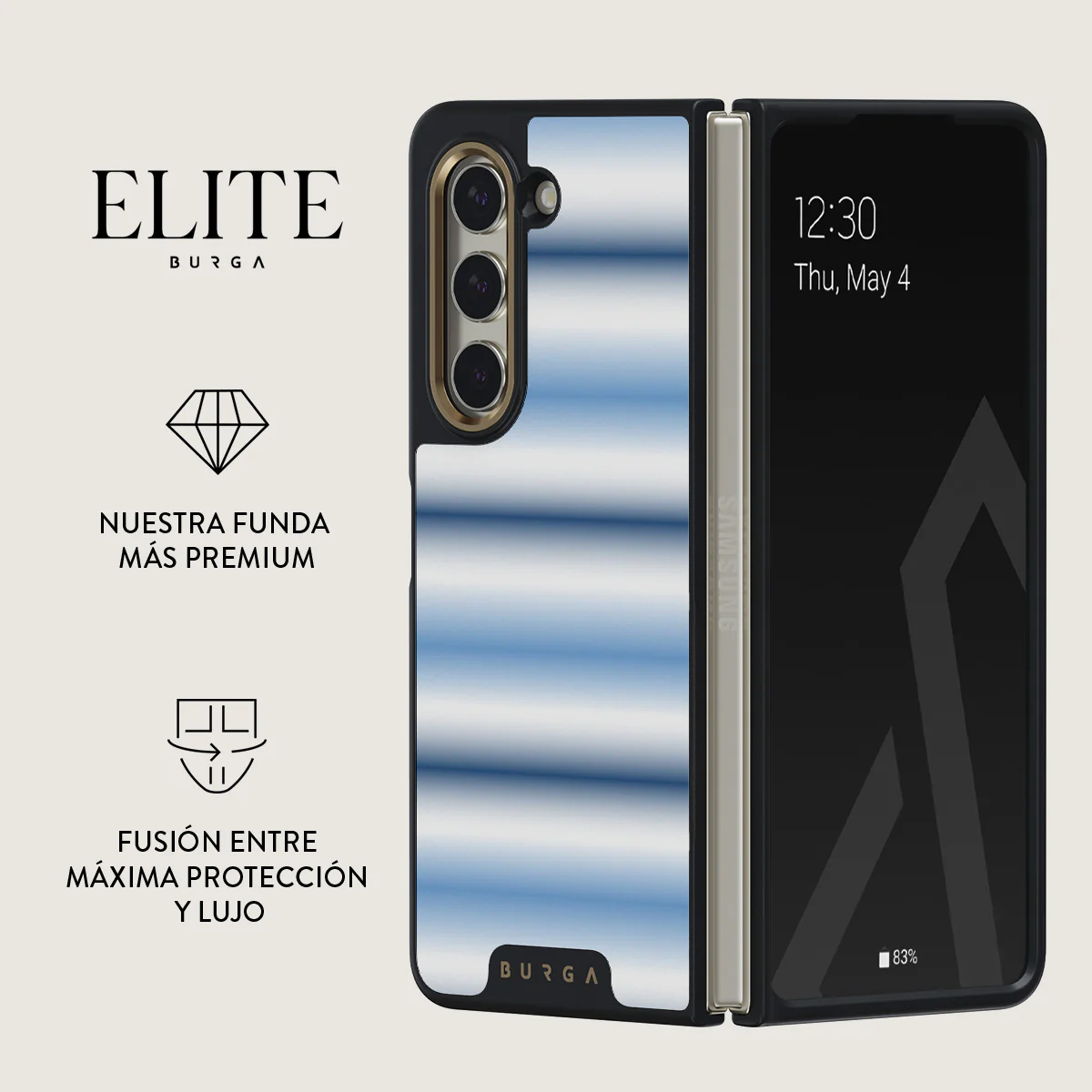 White Noise - Samsung Galaxy Z Fold 5 Funda - Image 9