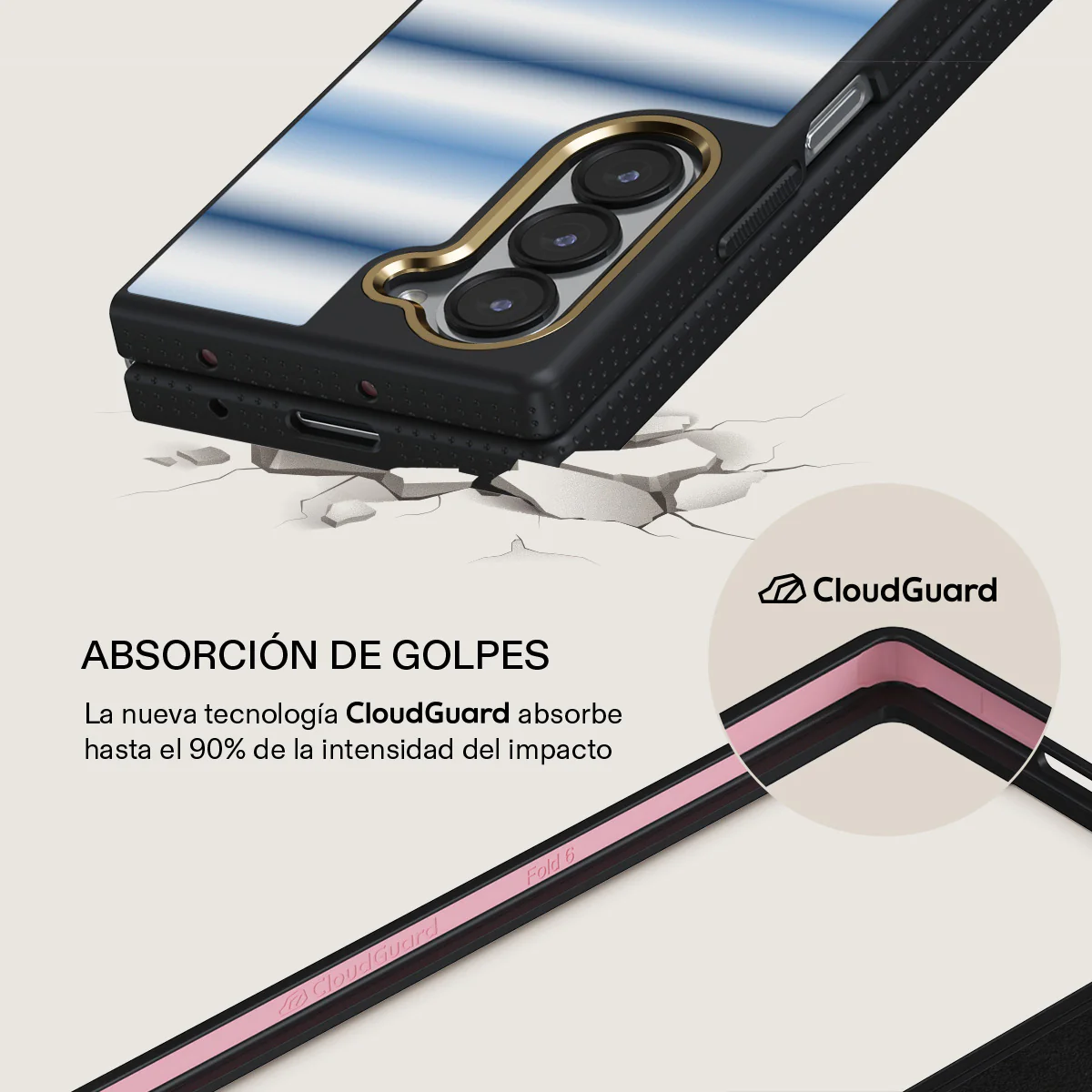 White Noise - Samsung Galaxy Z Fold 6 Funda - Image 3