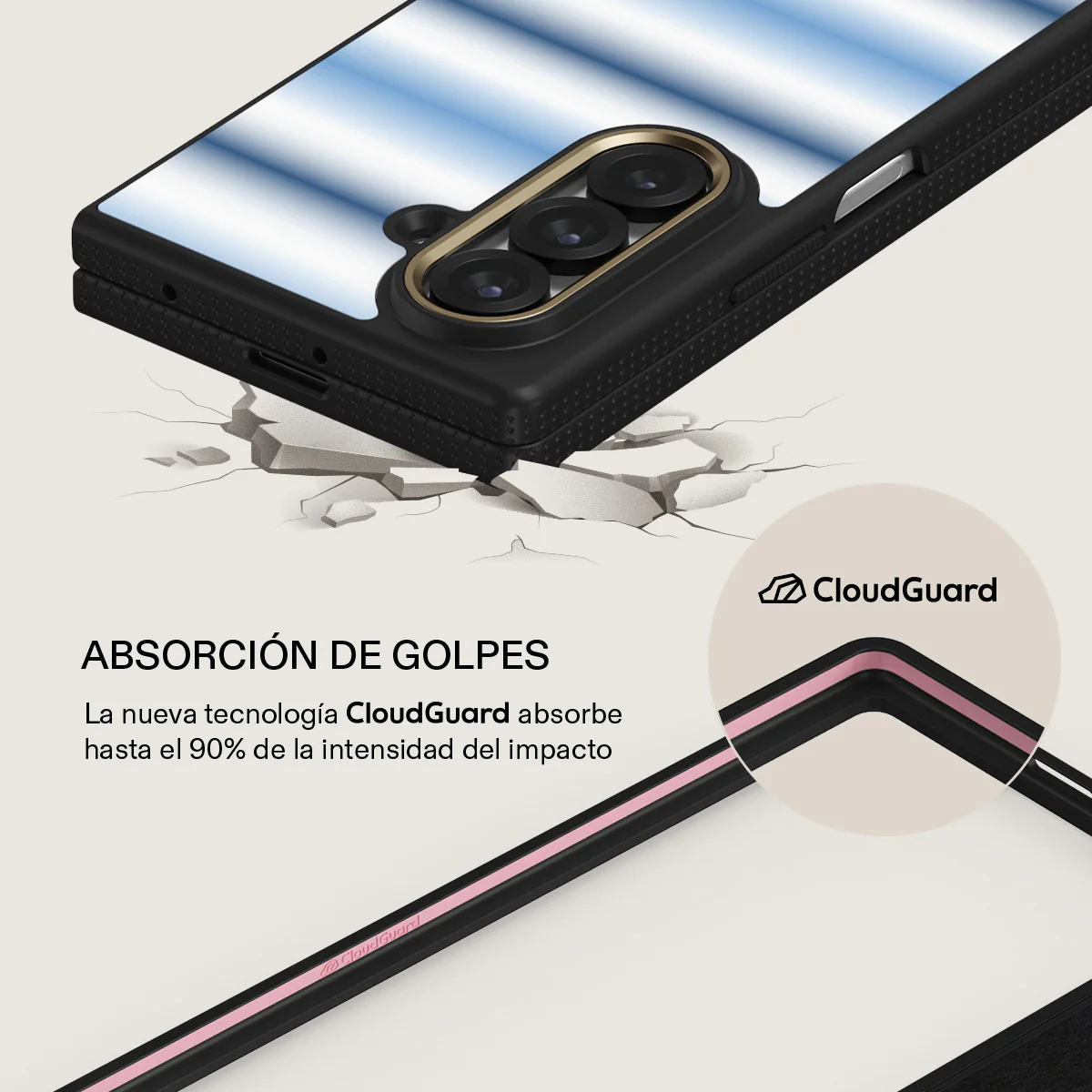 White Noise - Samsung Galaxy Z Fold 7 Funda - Image 3