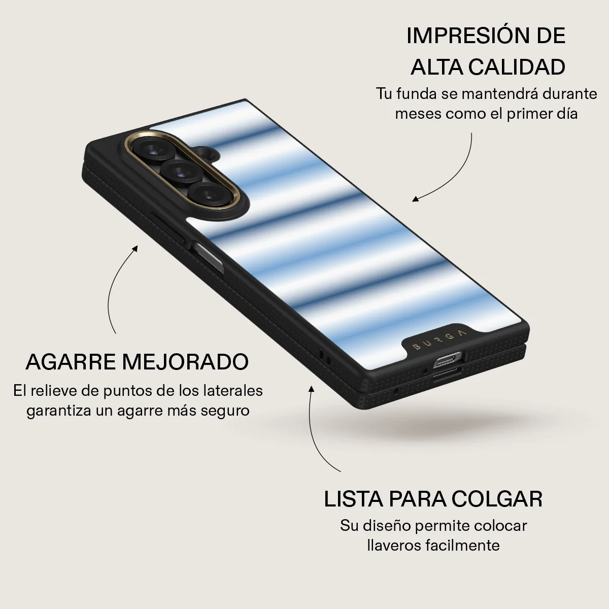 White Noise - Samsung Galaxy Z Fold 7 Funda - Image 5