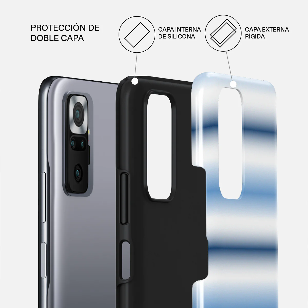 White Noise - Xiaomi Redmi Note 10 Pro Funda - Image 2