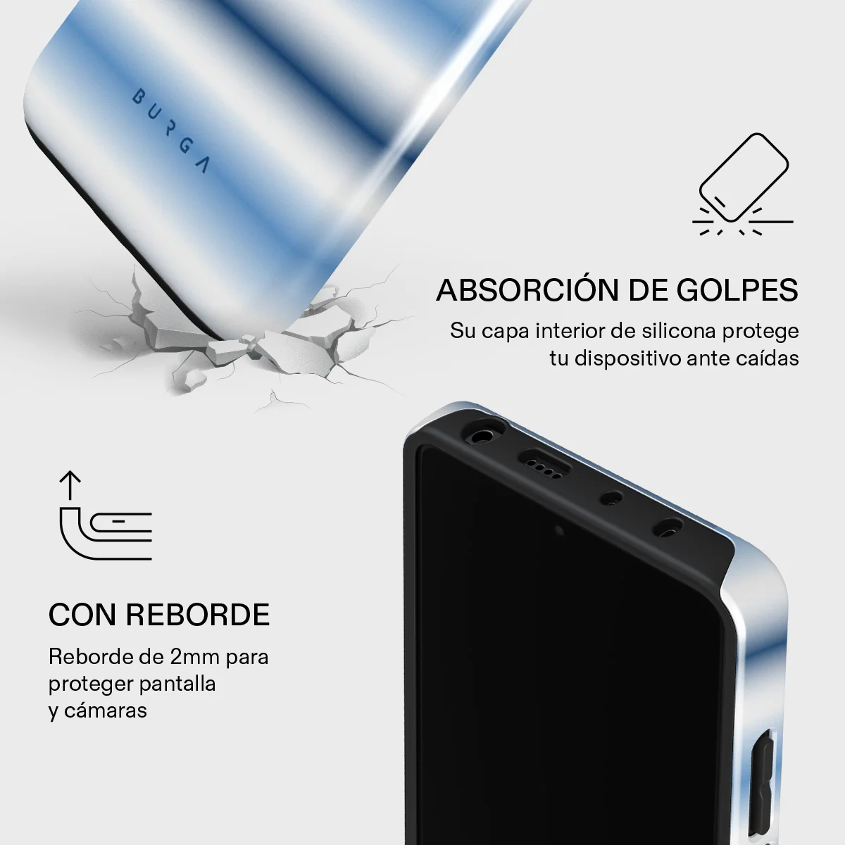 White Noise - Xiaomi Redmi Note 12 Pro 5G Funda - Image 4