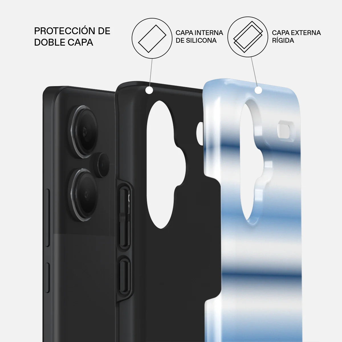 White Noise - Xiaomi Redmi Note 13 Pro+ 5G Funda - Image 2