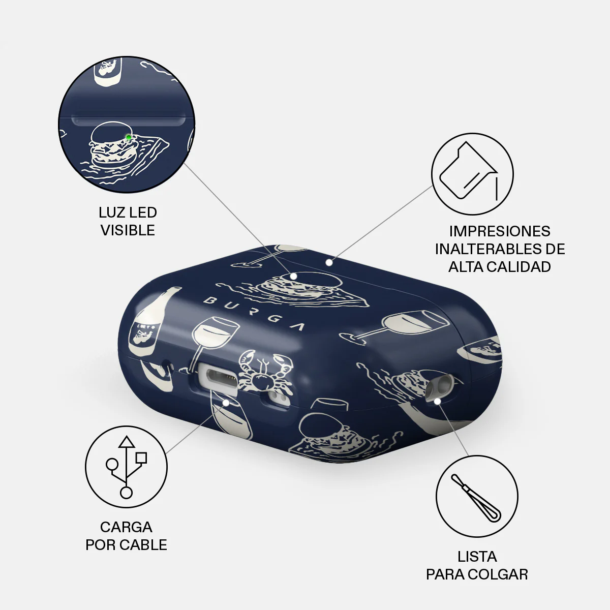Wine & Dine - AirPods Pro 2 Funda - Image 3
