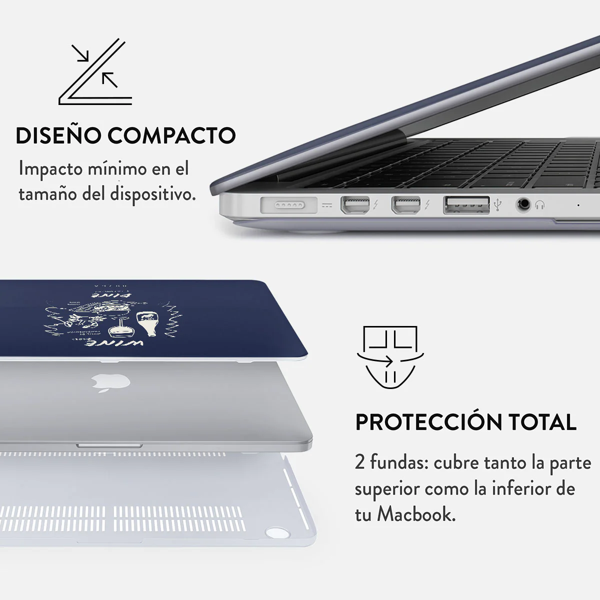 Wine & Dine - Funda Rígida para Macbook - Image 17
