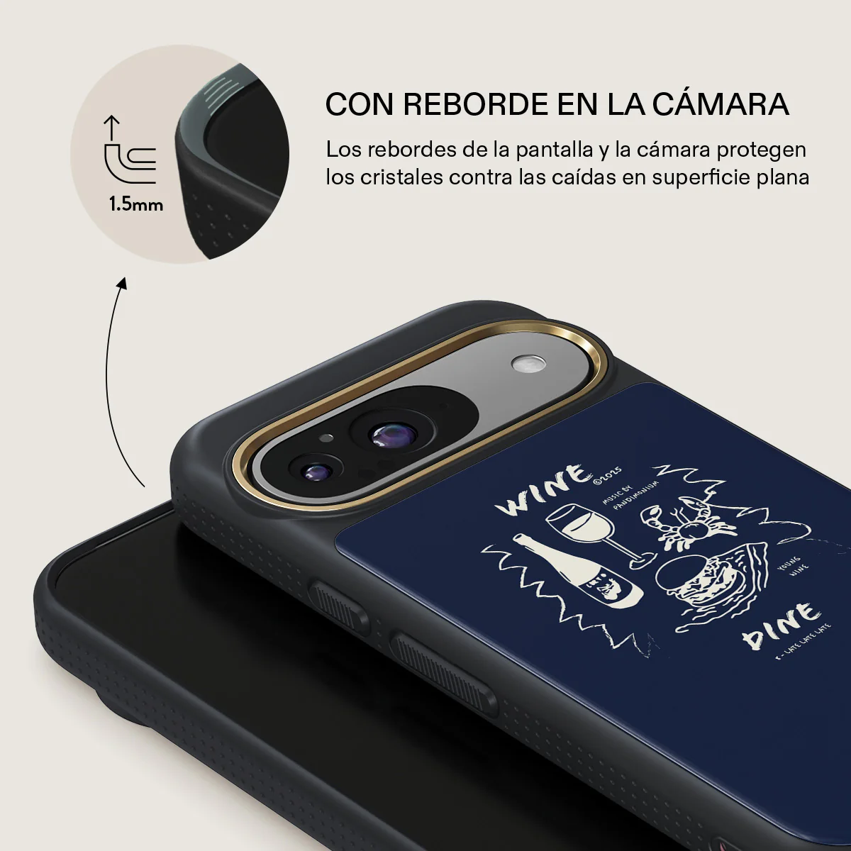 Wine & Dine - Google Pixel 9 Funda - Image 8