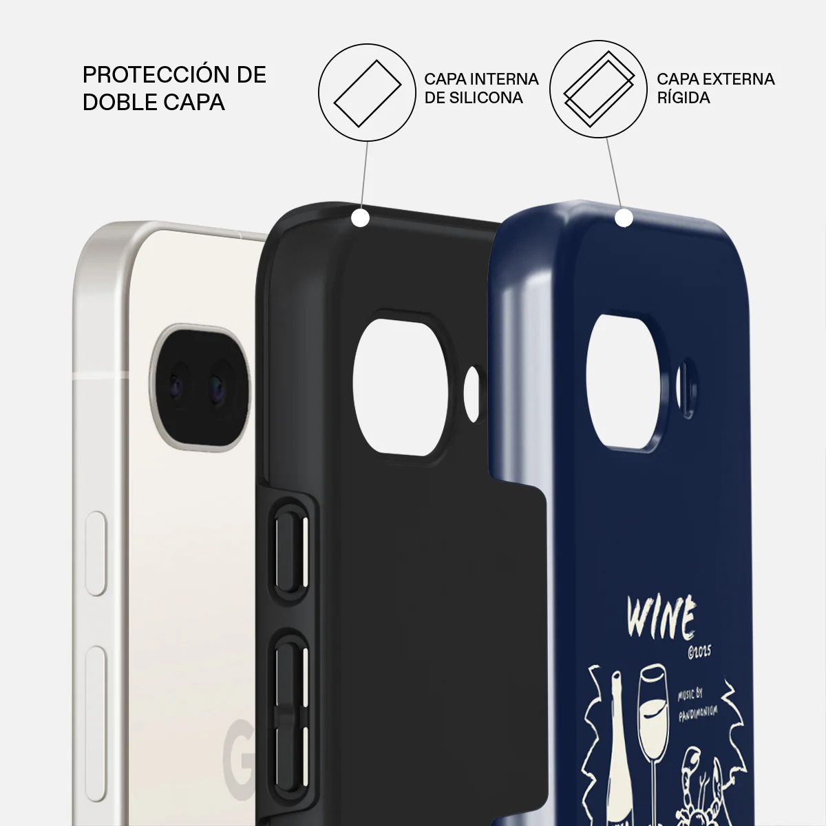 Wine & Dine - Google Pixel 9a Funda - Image 2