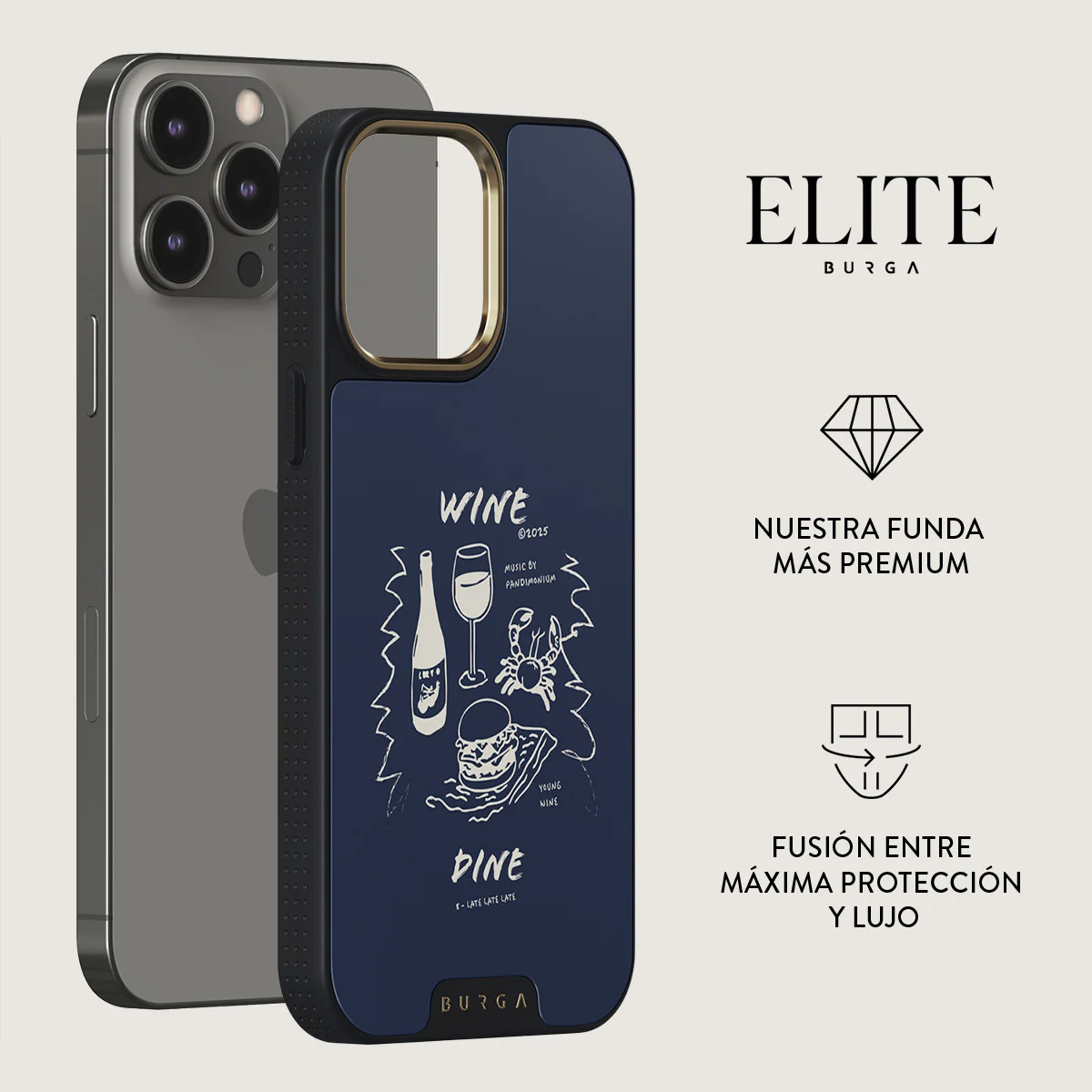 Wine & Dine - iPhone 13 Pro Max Funda - Image 6