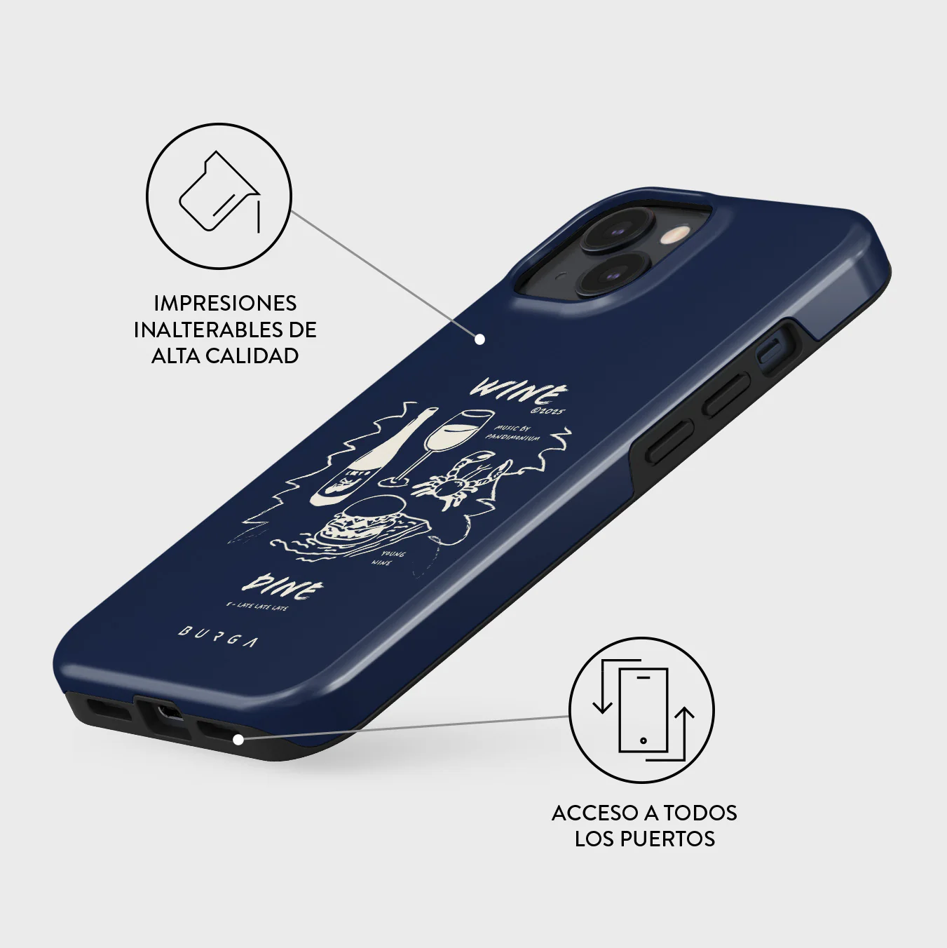 Wine & Dine - iPhone 14 Plus Funda - Image 3