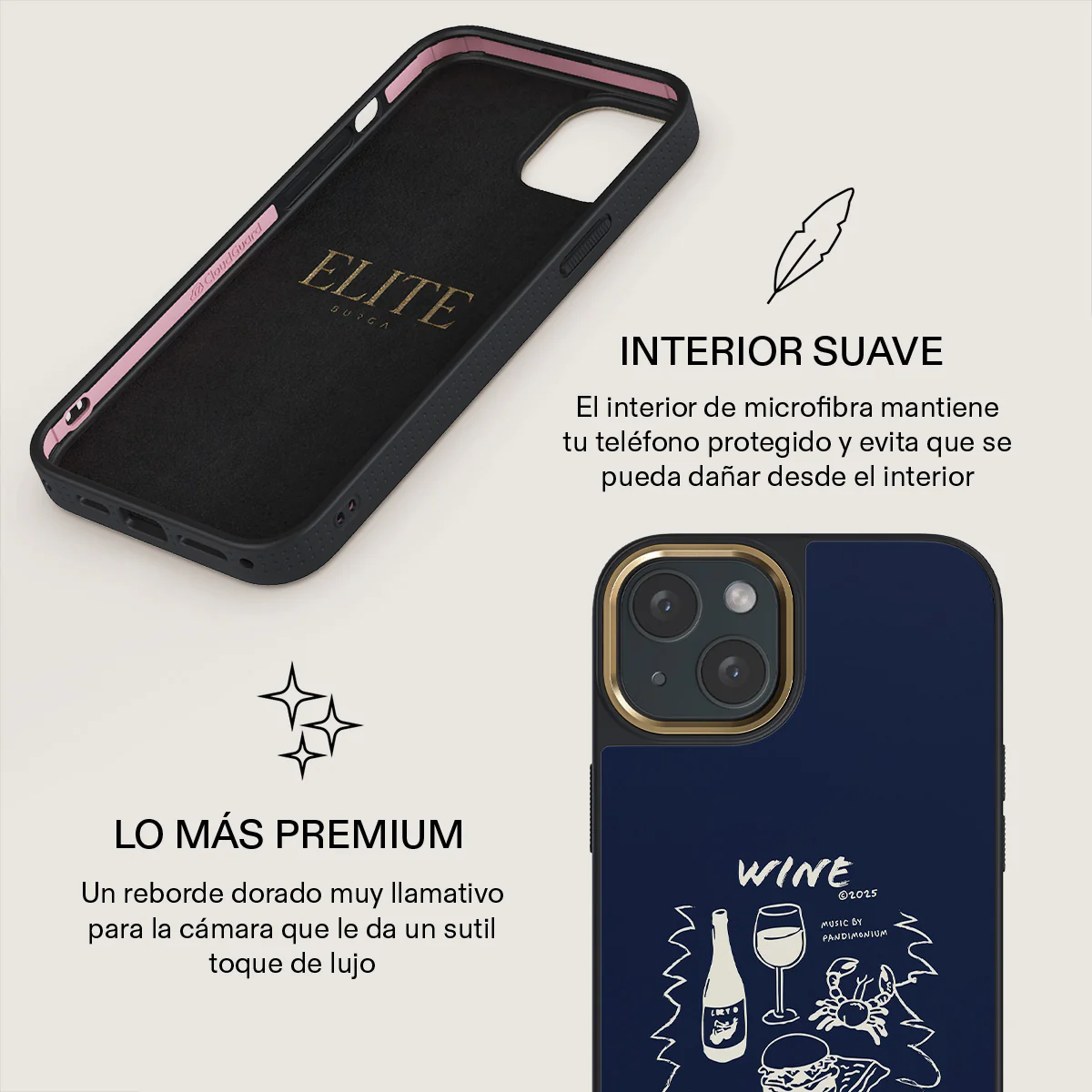 Wine & Dine - iPhone 15 Plus Funda - Image 10