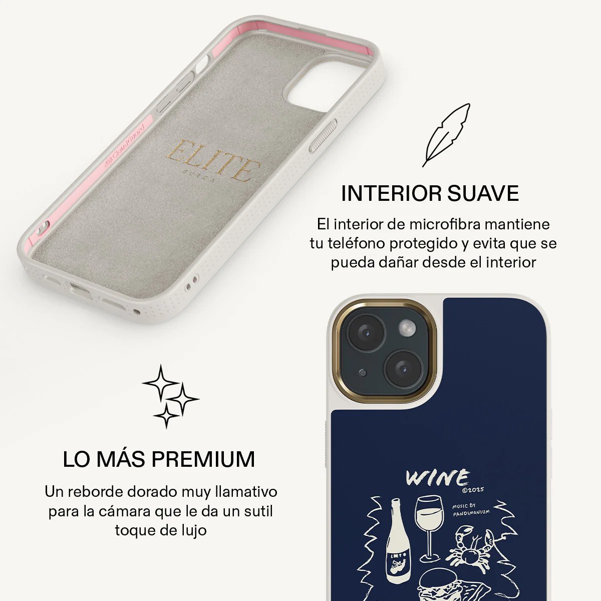 Wine & Dine - iPhone 15 Plus Funda - Image 24