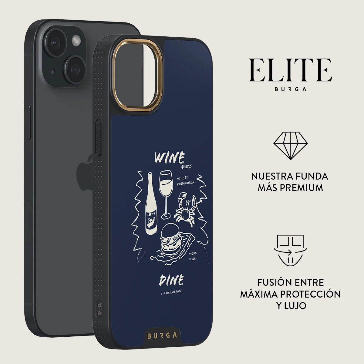 Wine & Dine - iPhone 15 Plus Funda - Image 6