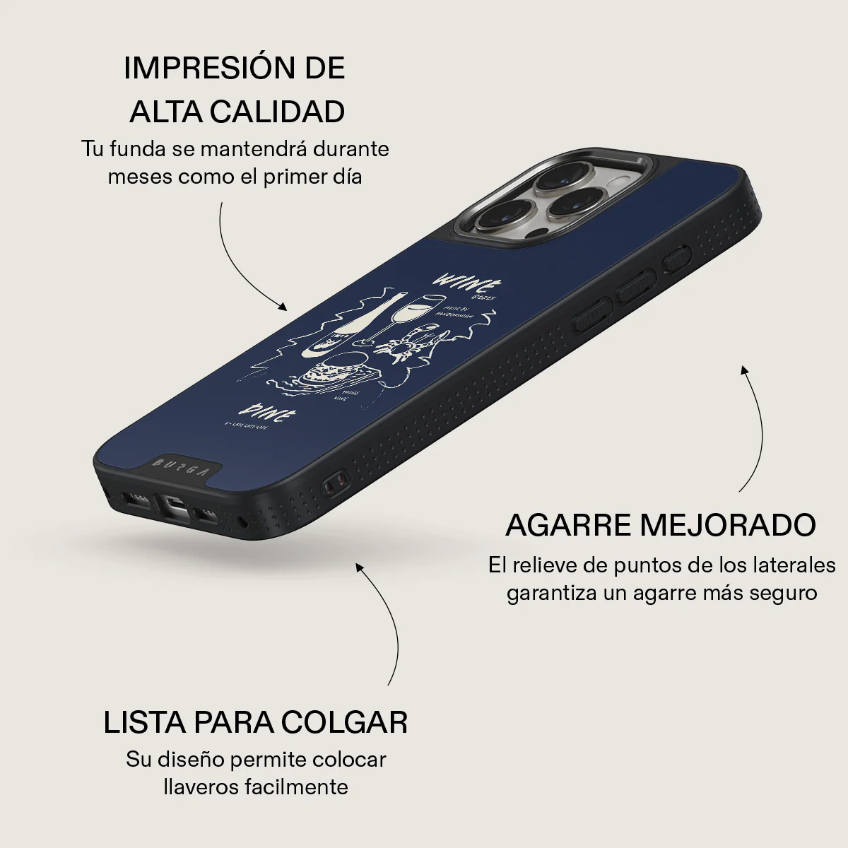 Wine & Dine - iPhone 15 Pro Max Funda - Image 16