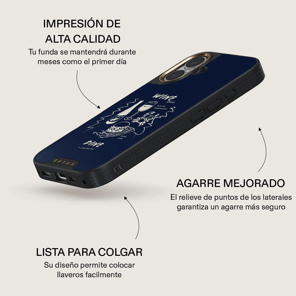 Wine & Dine - iPhone 16 Plus Funda - Image 10