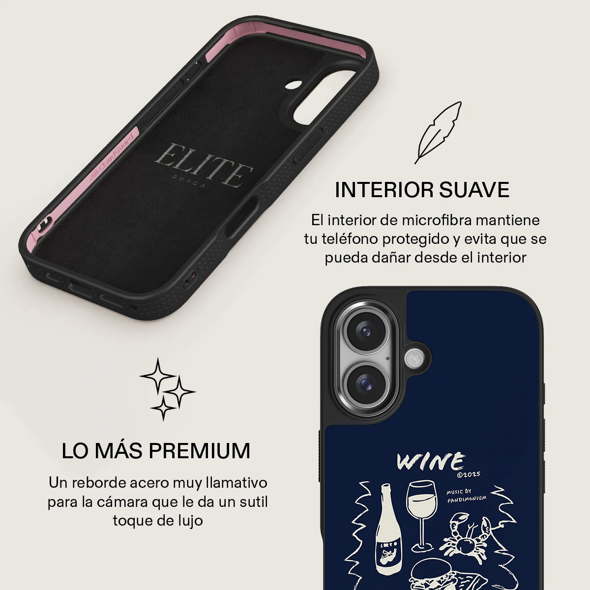 Wine & Dine - iPhone 16 Plus Funda - Image 18