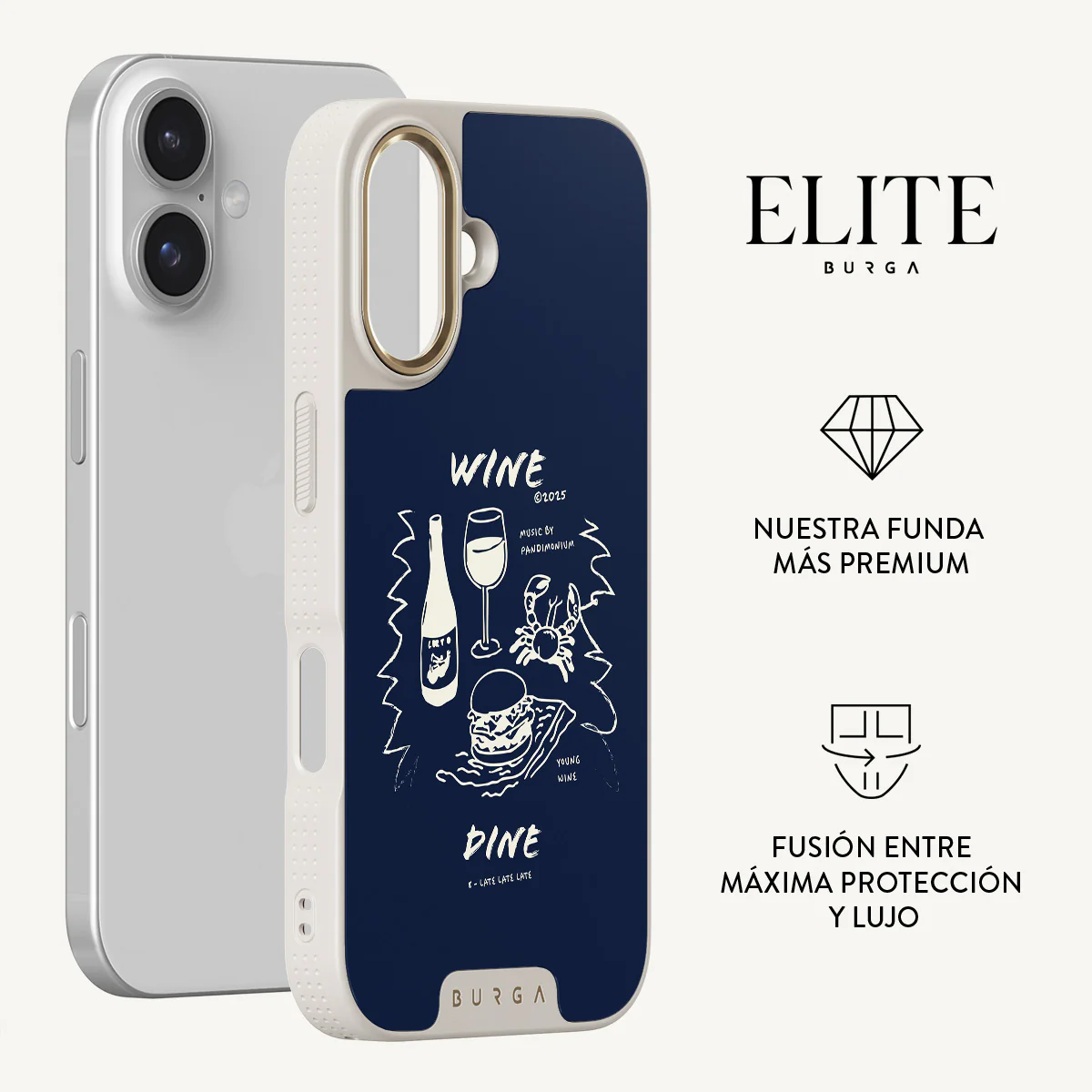 Wine & Dine - iPhone 16 Plus Funda - Image 21
