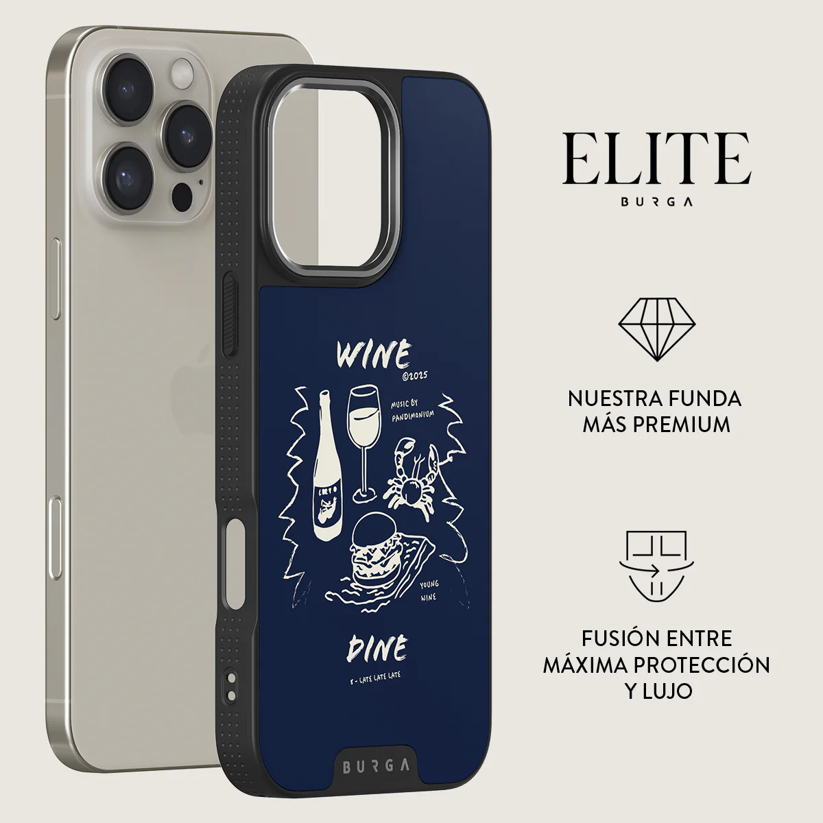 Wine & Dine - iPhone 16 Pro Funda - Image 14