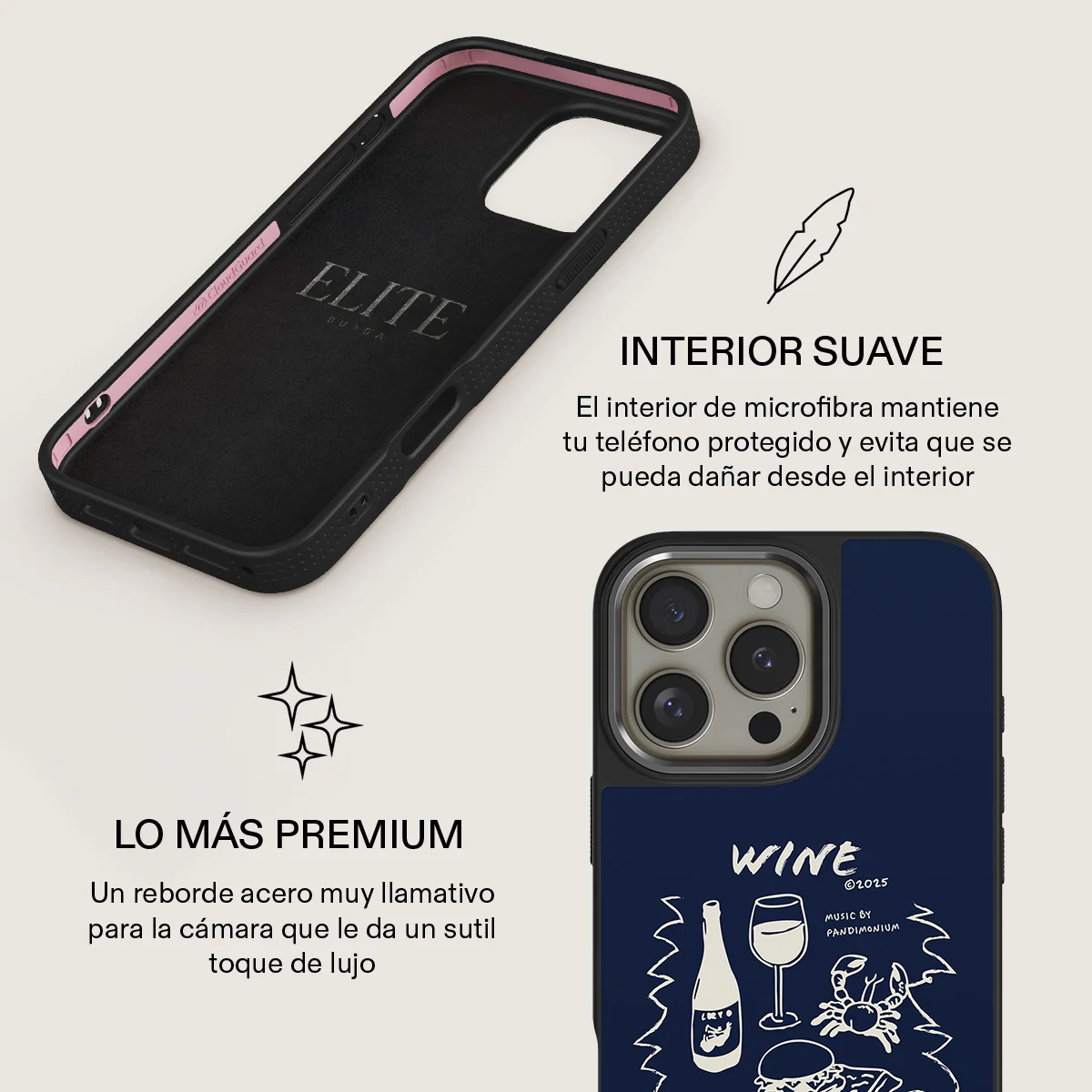Wine & Dine - iPhone 16 Pro Max Funda - Image 18